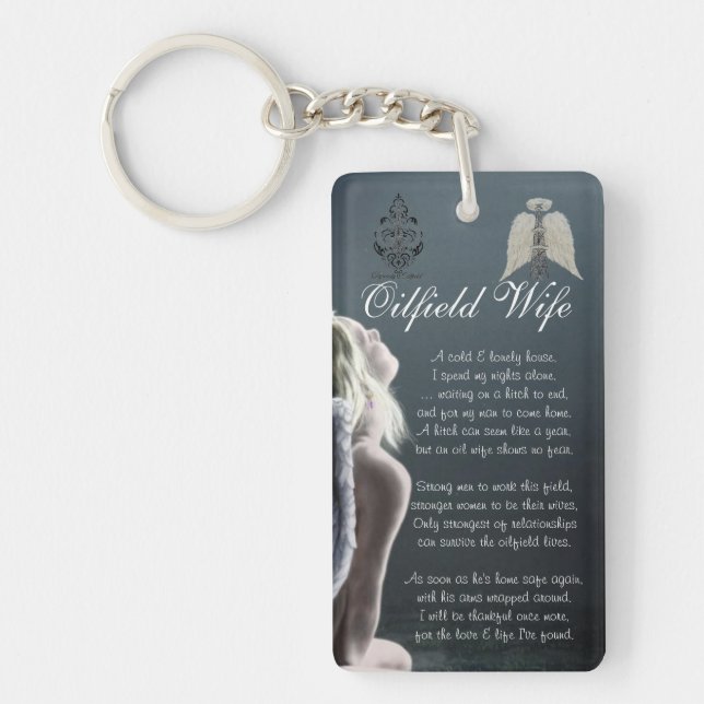 Oilfield Wife Keychain (Front)