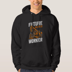 Oilfield Worker Oil Rig Well Driller Drilling Dril Hoodie