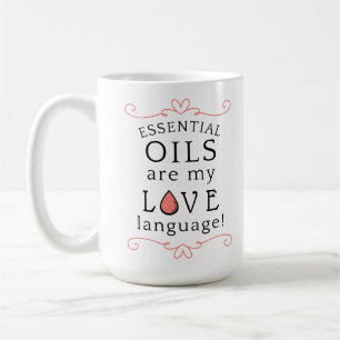 Oils Are My Love Language Mug Coral/Pink