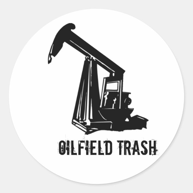 OILWELL5, Oilfield Trash Classic Round Sticker (Front)