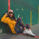 Oily Grunge Ink Leggings<br><div class="desc">Time to bring Grunge to yoga class! Ok,  maybe too much energy for yoga,  but how about some Grunge aerobics? Now that's a workout! Whatever you choose to do in them,  they sure are fun to look at!</div>