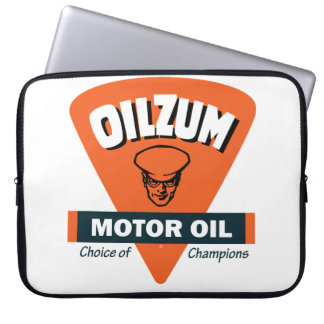 Oilzum Motor Oil vintage sign reproduction Laptop Sleeve