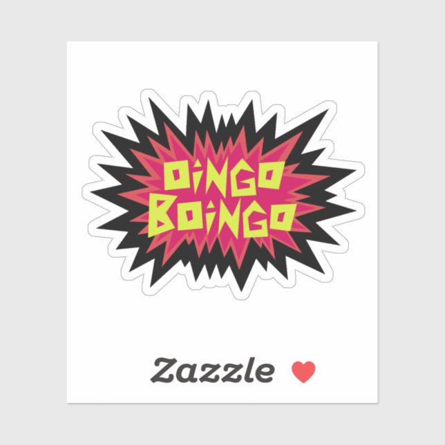 Oingo Boingo spiky sticker (Sheet)