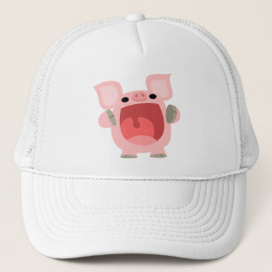 "OINK!!!" Cute Cartoon Pig Hat