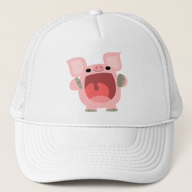 "OINK!!!" Cute Cartoon Pig Hat (Front)