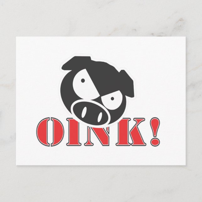 OINK_GraphicReversed Postcard (Front)