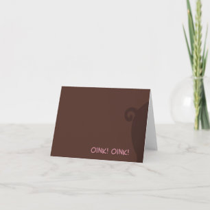 Oink! Oink! Notecard