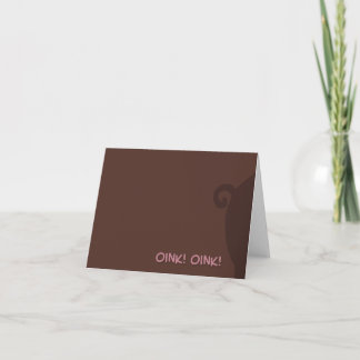 Oink! Oink! Notecard