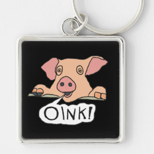 Oink Pig Key Ring