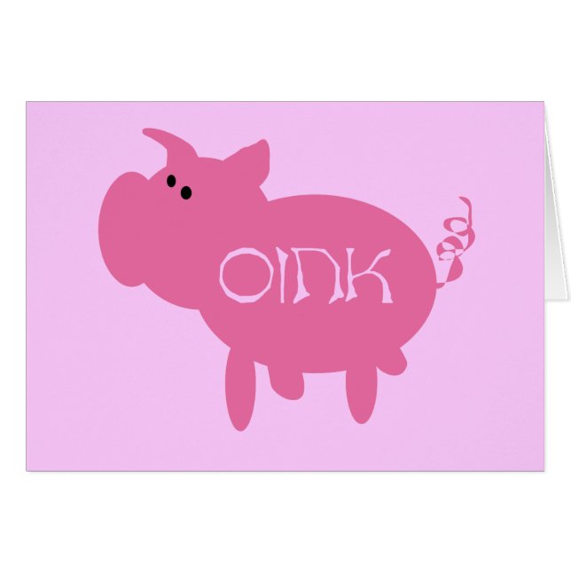 Oink Pink Pig Tshirts and Gifts (Front Horizontal)