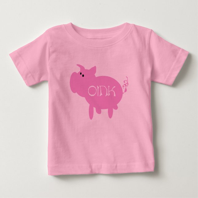 Oink Pink Pig Tshirts and Gifts (Front)