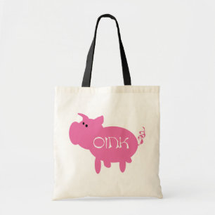 Oink Pink Pig Tshirts and Gifts Tote Bag