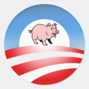 Oinkbama Classic Round Sticker
