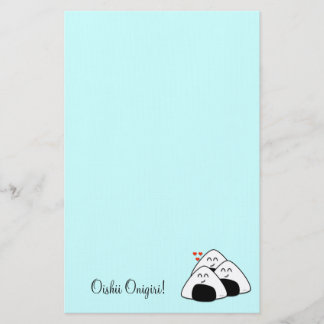 Oishii Onigiri Stationary (Pale Blue) Stationery