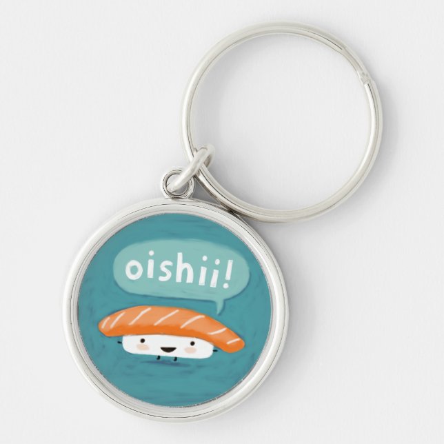 Oishii Sushi Key Ring (Front)