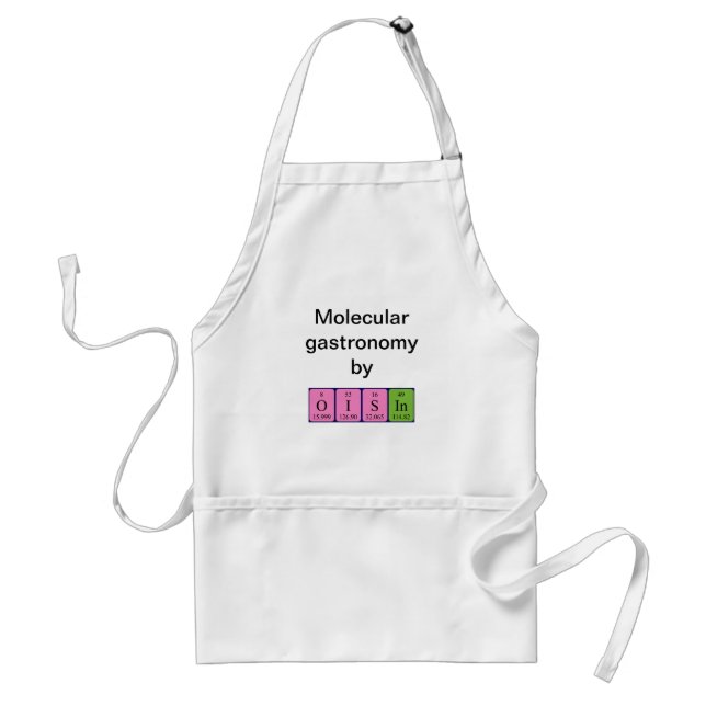Oisin periodic table name apron (Front)