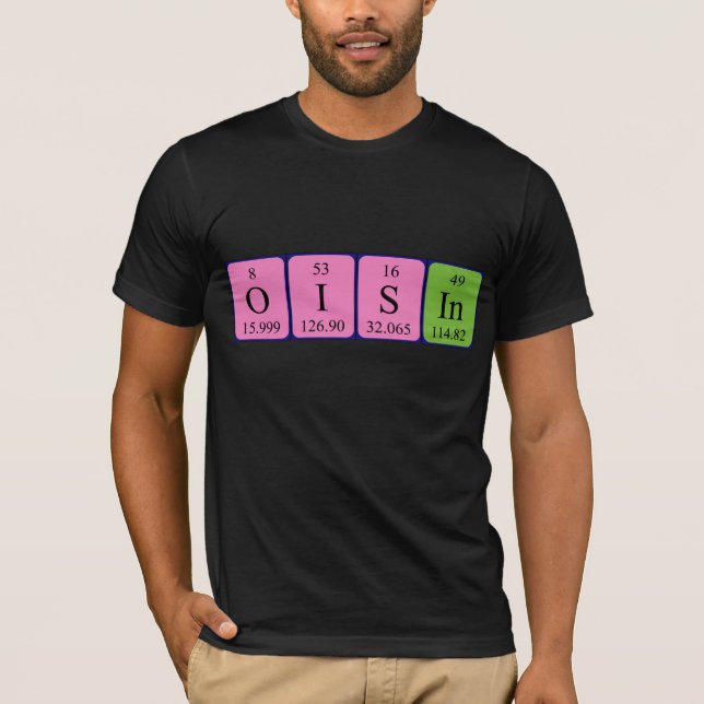 Oisin periodic table name shirt (Front)