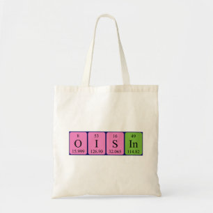 Oisin periodic table name tote bag
