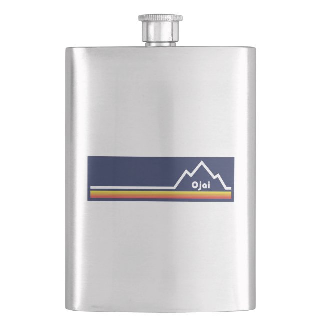 Ojai California Hip Flask (Front)