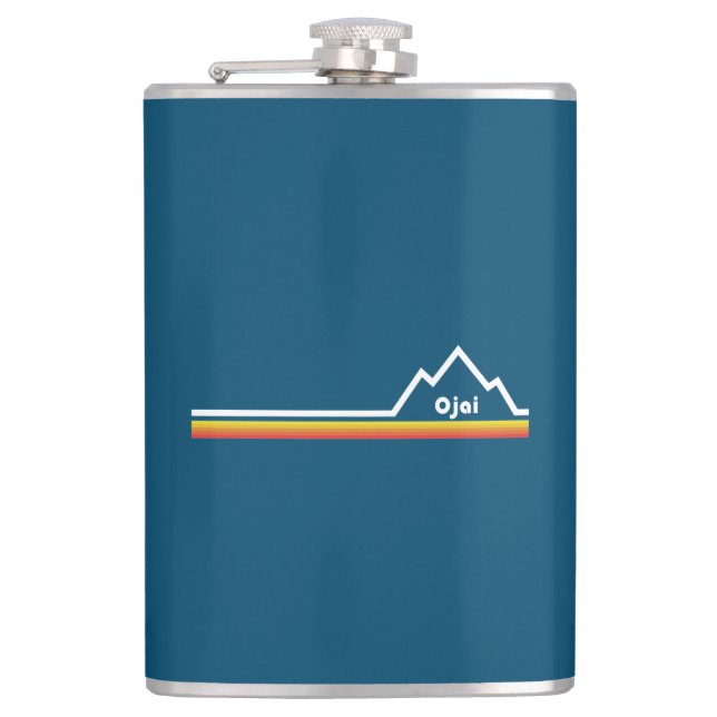 Ojai California Hip Flask (Front)
