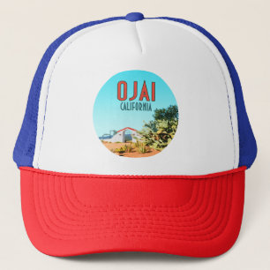 Ojai California Succulent Cactus Vintage Trucker Hat