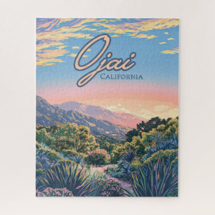 Ojai California Topa Topa Mountains Landscape Jigsaw Puzzle