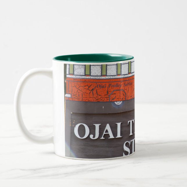 Ojai Trolley Stop 2tone mug (Left)