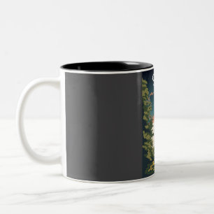 Ojcow National Park Poland Travel Art at Night Two-Tone Coffee Mug