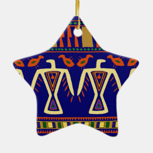 Ojibway Eagles Ceramic Tree Decoration