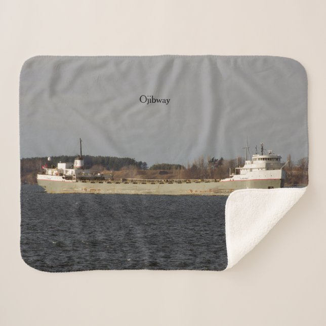 Ojibway sherpa blanket (Front (Horizontal))