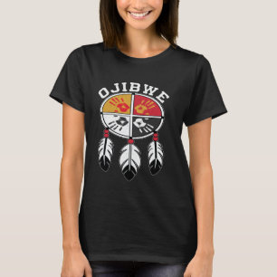 Ojibwe Indigenous Native American Medicine Wheel T-Shirt
