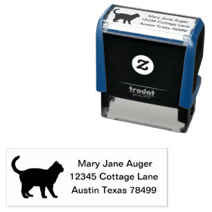 Ojos Azules Cat Personalised Self-inking Stamp