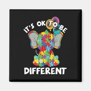 Ok Be Different Autistic Elephant Bylloons Autism Magnet