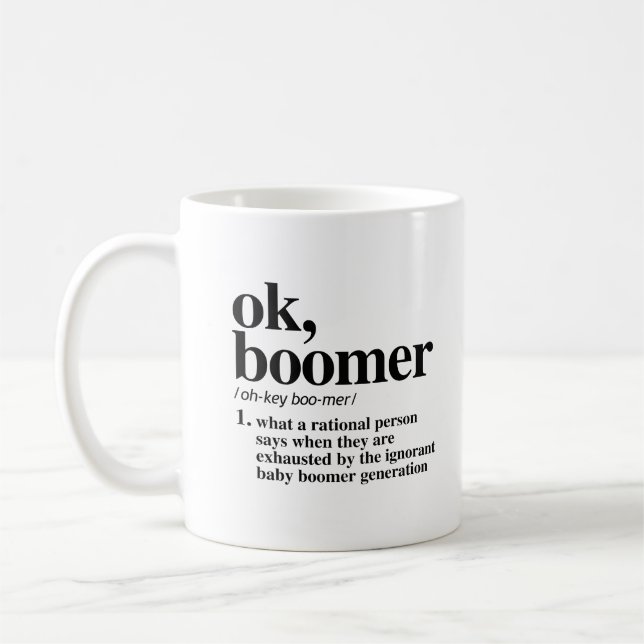 Ok, Boomer Definition Coffee Mug (Left)