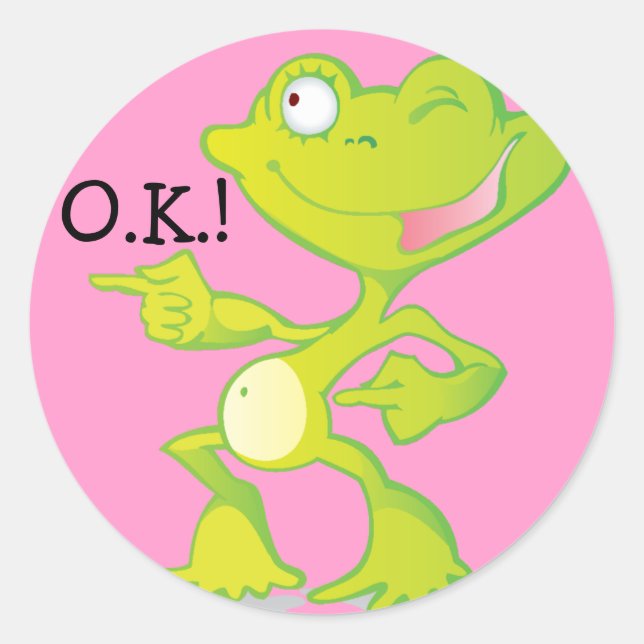 OK Frog Reward Stickers (Front)