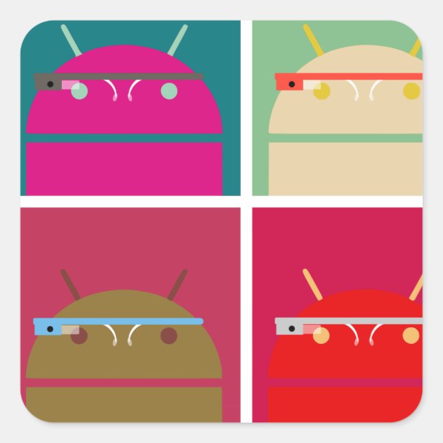 OK Glass Square Sticker (Front)