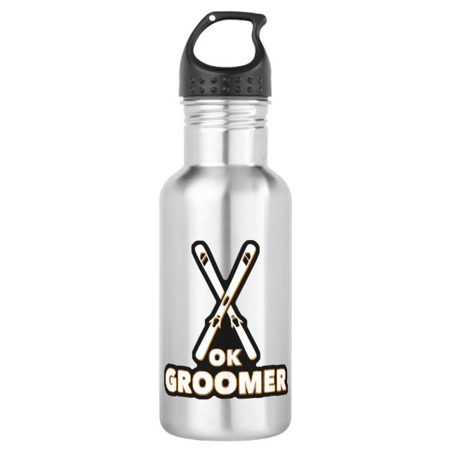 Ok Groomer Skis 532 Ml Water Bottle (Front)