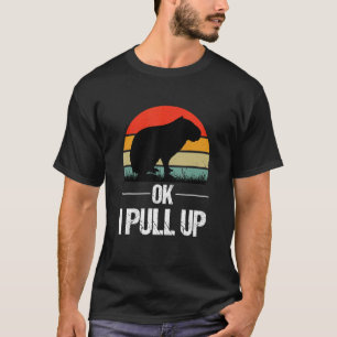 Ok I Pull Up Capybara Retro Vintage Ok I Pull Up C T-Shirt