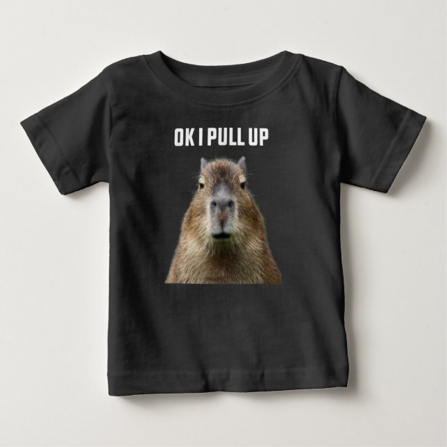 Ok I Pull Up Capybara T-Shirt (Front)