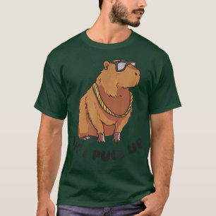 Ok I Pull Up Funny Capybara Glasses Dank Meme T-Shirt