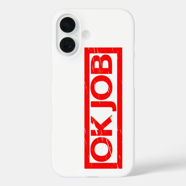 OK Job Stamp Case-Mate iPhone Case (Back)