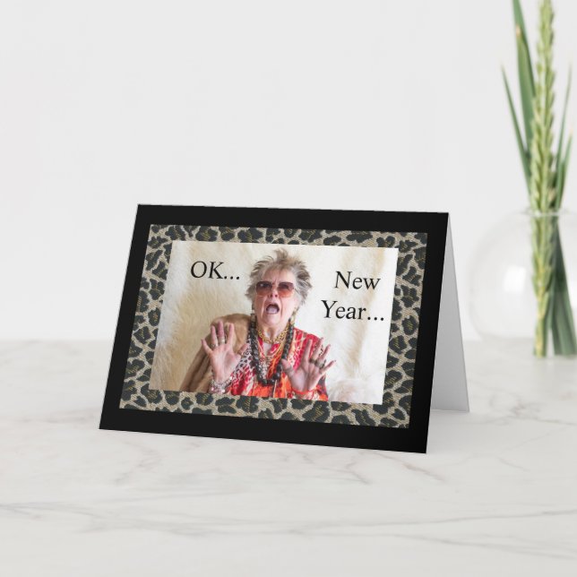 OK New Year,  here's what you need to do Card (Front)