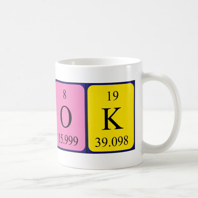 OK periodic table word mug (Right)