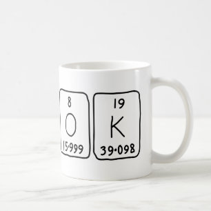 OK periodic table word mug