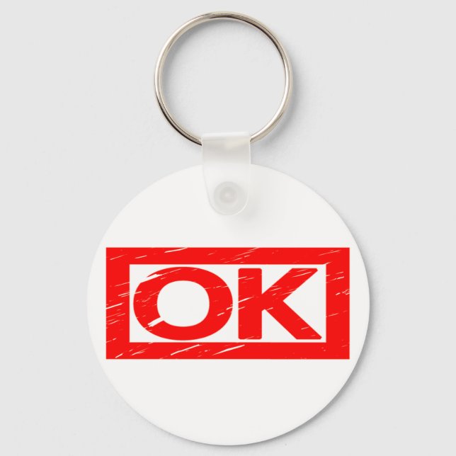 OK Stamp Key Ring (Front)
