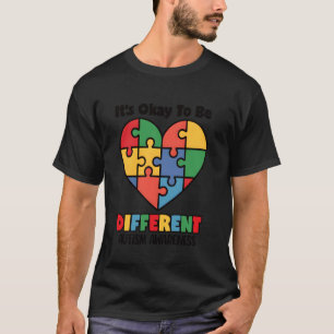 Ok To Be Different Autistic Kids Autism Awareness T-Shirt