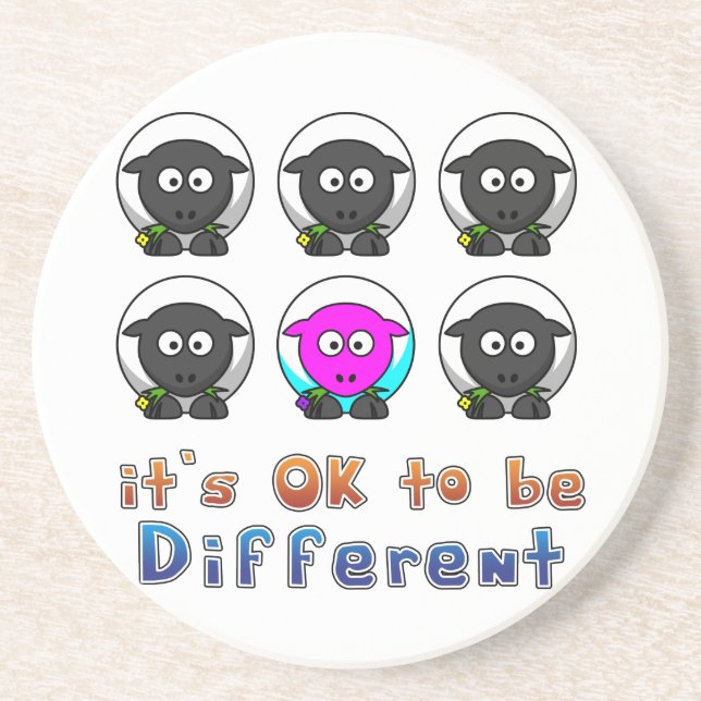 OK to be Different Farm  Coaster (Front)