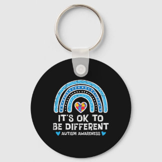 Ok To Be Different Rainbow Autism Awareness Girls Key Ring
