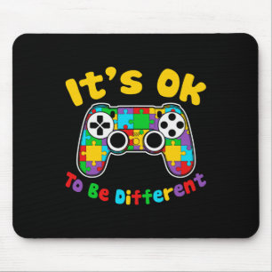 Ok To Be Different Video Gamer Gaming Autism Aware Mouse Pad