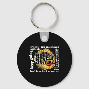 Ok To Not Be Ok Sunflower Mental Health Problems A Key Ring